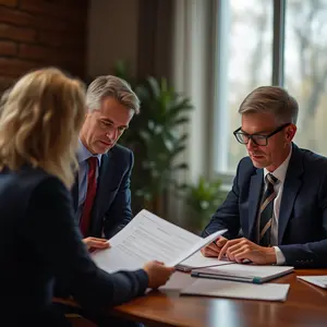 A Maried Couple working on the probate filing process