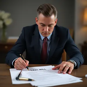 image of an attorney drafting A Last Will and Testament Why a Will is Essential in Estate Planning